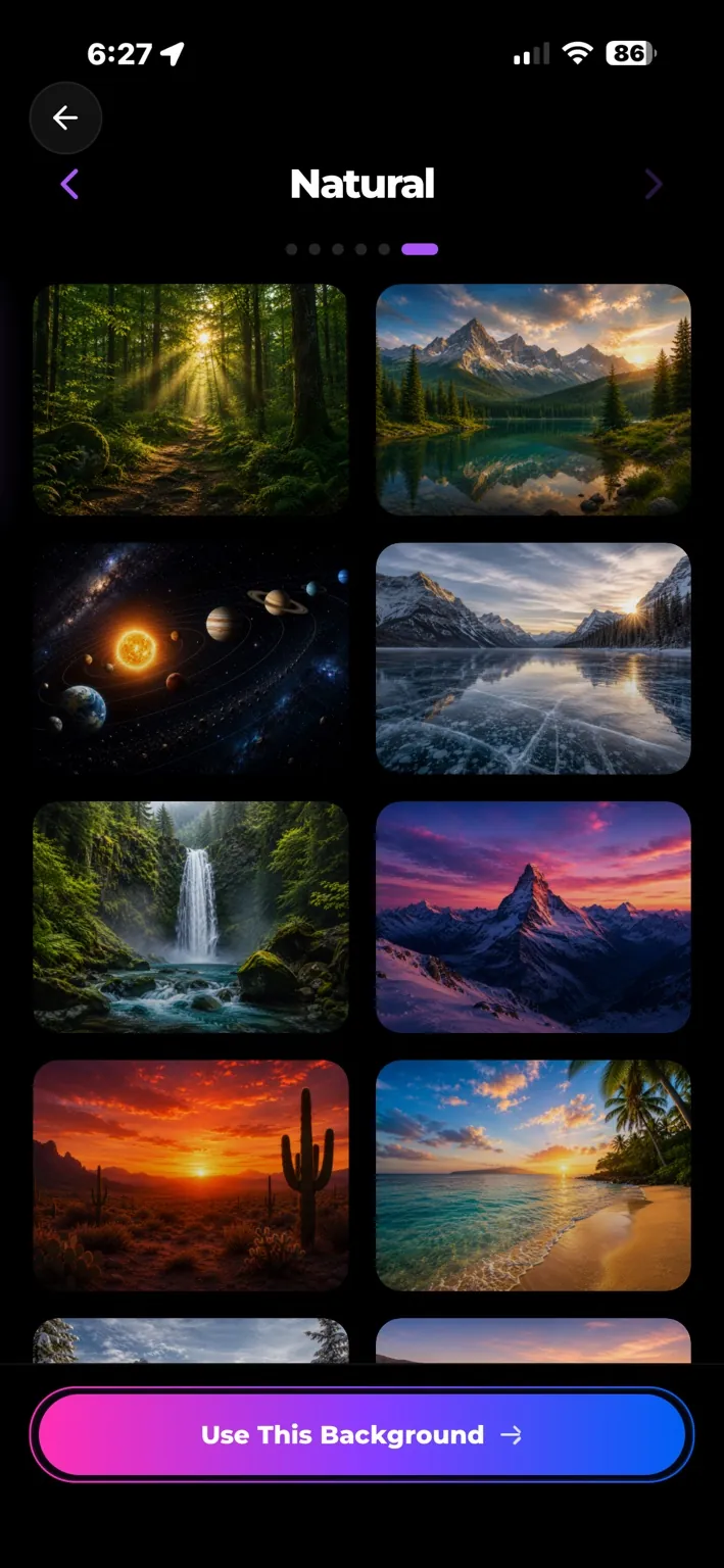Natural wallpaper collection
